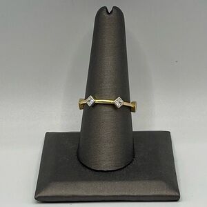 Freida Rothman Gold Plated over Sterling Silver Stacking Ring